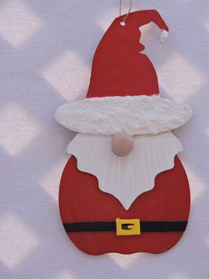 gnome santa ornaments, gnome ornaments, Christmas ornaments, holiday ornaments, Christmas wall hanging - image6